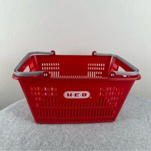H-E-B Red Plastic Kids Shopping Basket